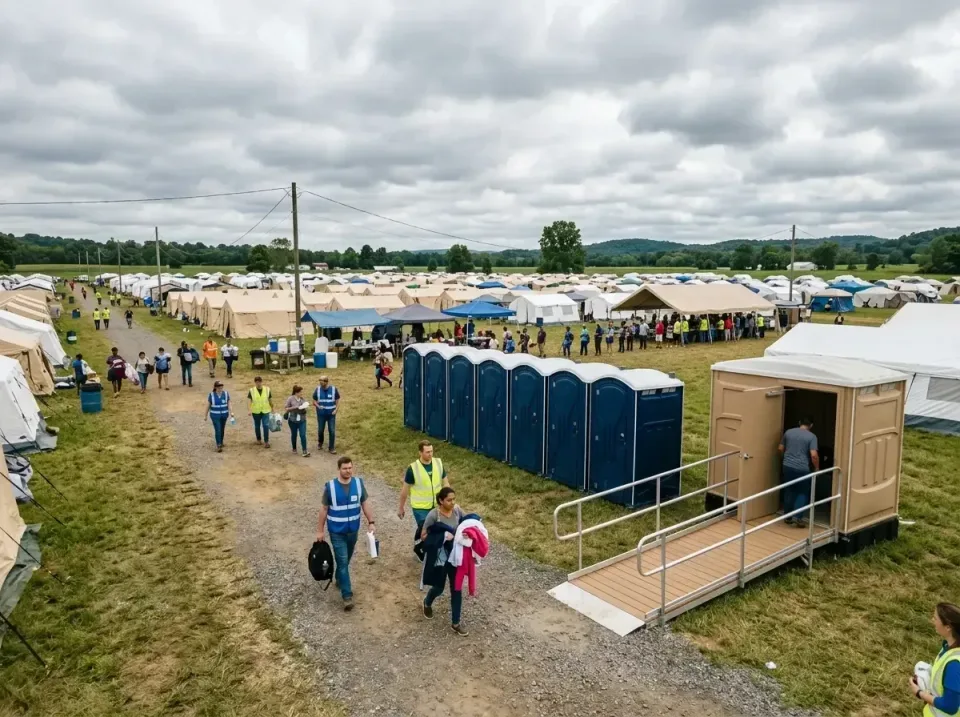 disaster-relief-camp-restrooms-010 — frequently asked questions, Dumpster & Portable Bathrooms Rental in Westville, IL